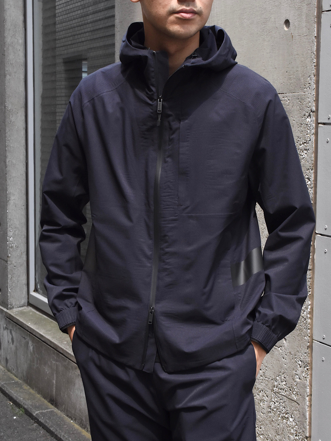 MONOBI モノビ コットンフーデッドブルゾン パーカー Cotton Morning 