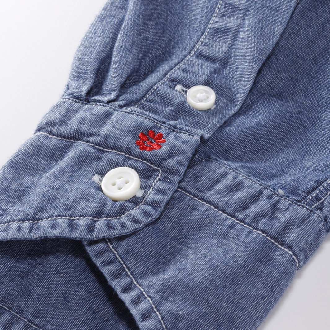 格安saleスタート ボルゾネッラコットン Bolzonella シャンブレー ブラックデニムシャツ ボタンダウンカラー トップス Www Petpixel Com Br