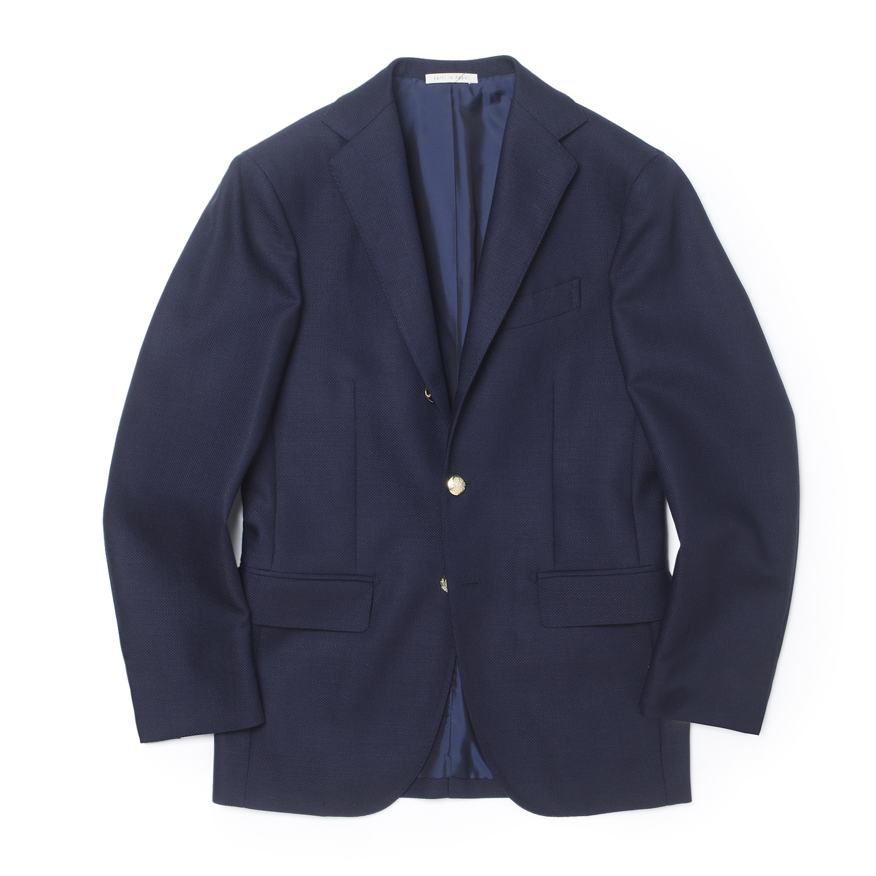 De Petrillo 紺ブレ　シングル　ジャケット　ネイビー　金釦　44 De Petrillo 紺ブレ シングル ジャケット ネイビー 金釦 44