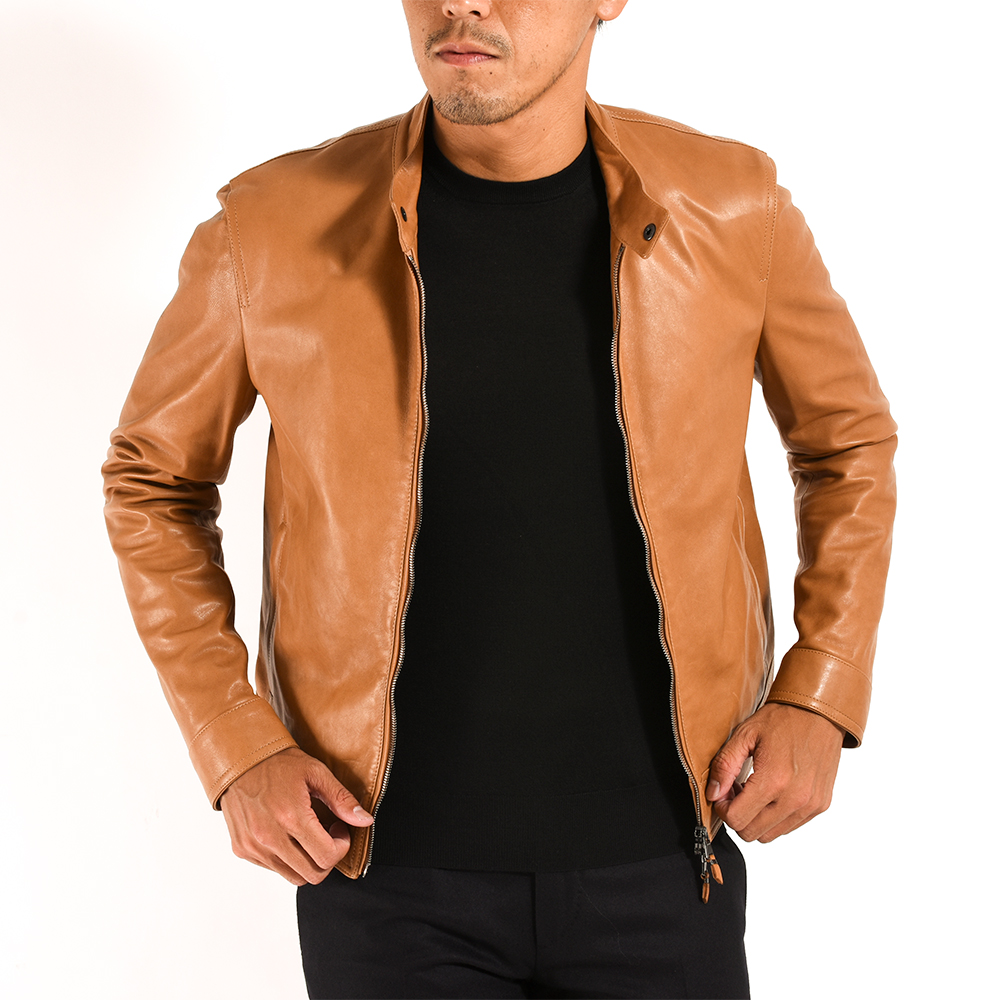 2021年モデル＊EMMETI エルドレッド レザー切り替え ブルゾン  