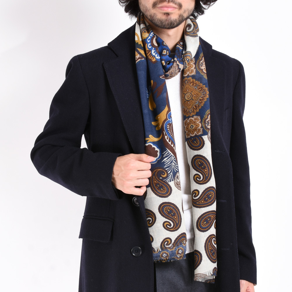 FRANCO BASSI (フランコバッシ) Wool Stole (ウール ストール