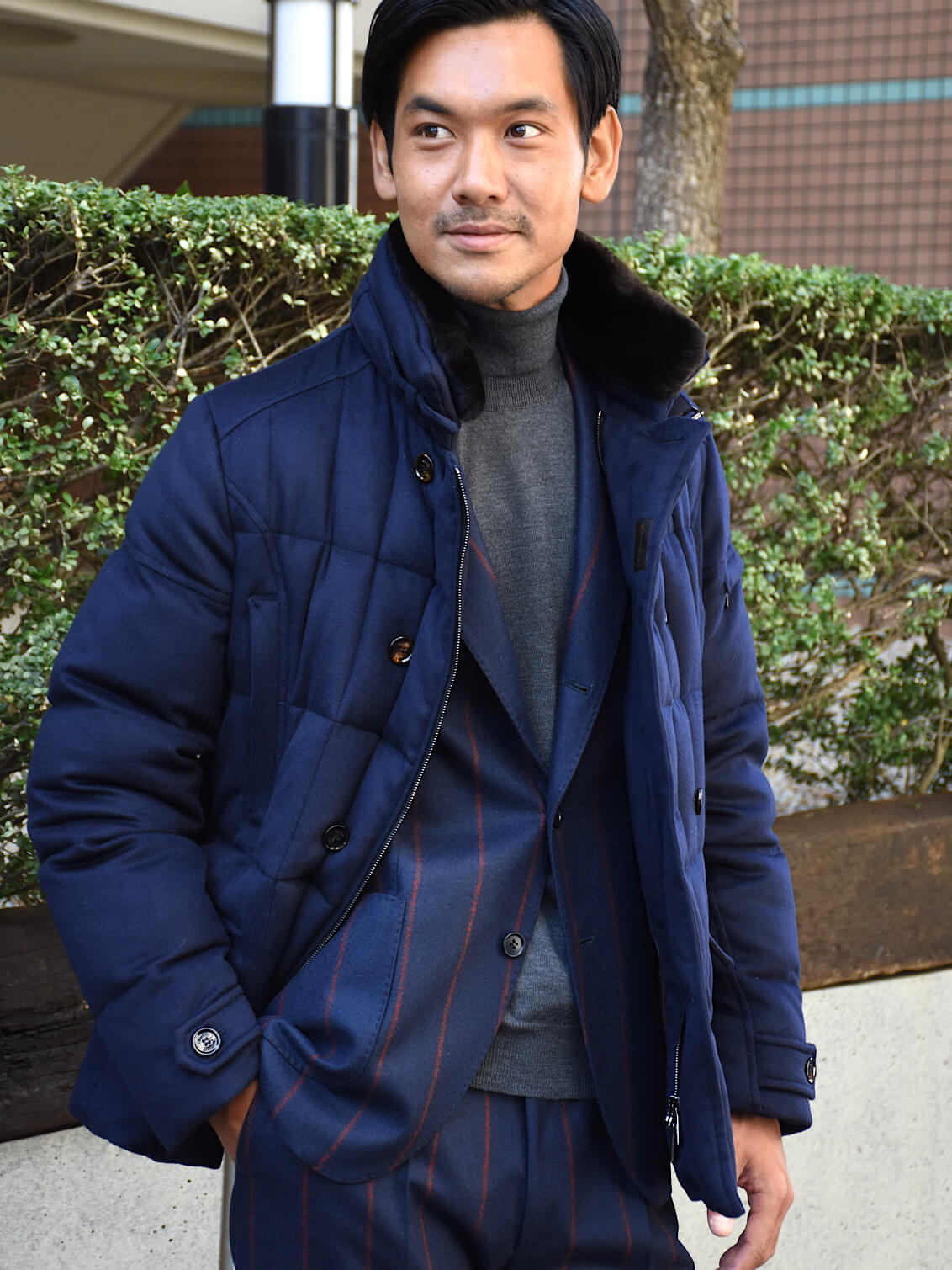CLASSICO TAPERED】【秋冬】2釦シングルスーツ 1タック/グレー