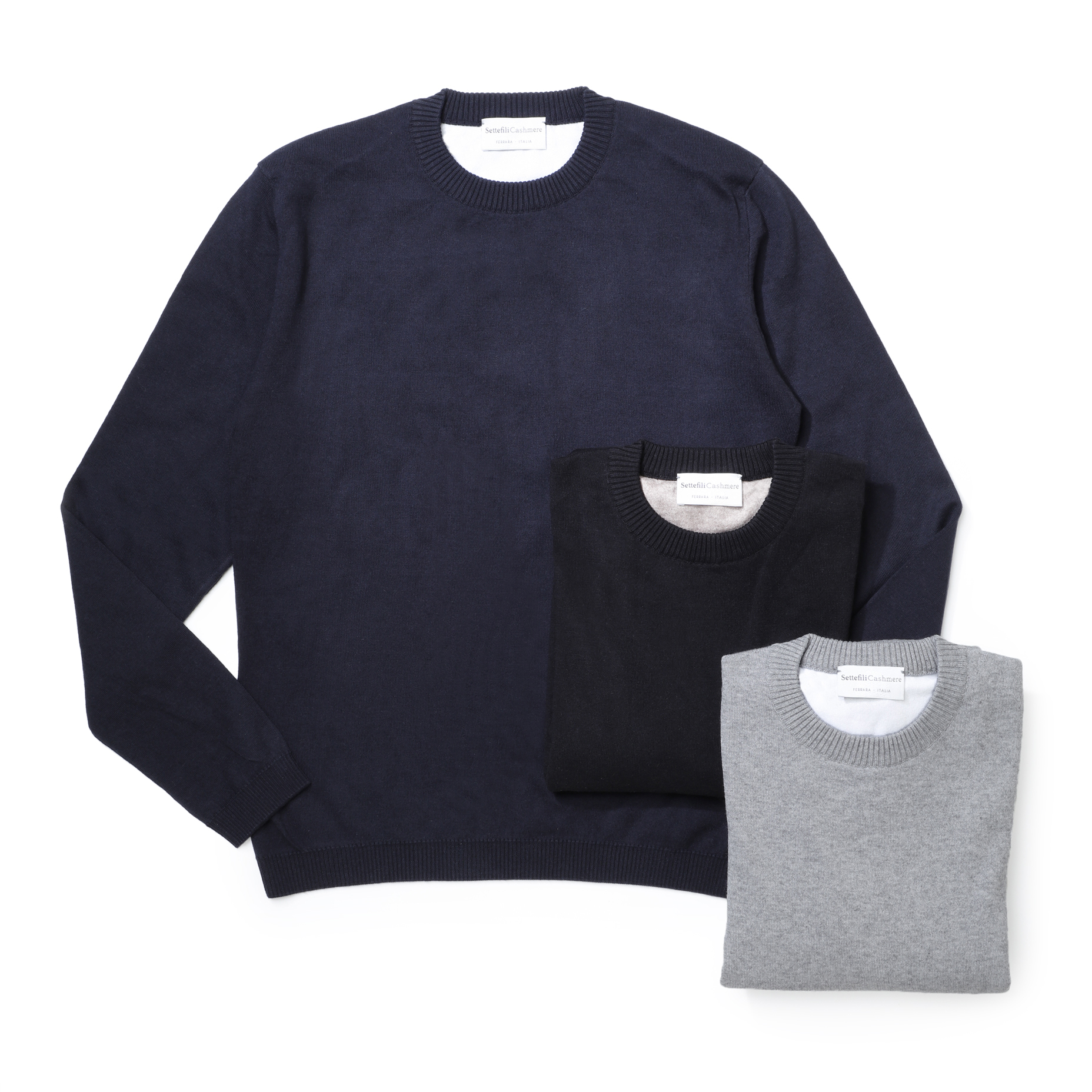 Settefili Cashmere セッテフィーリカシミアの長袖Tシャツ肩幅46cm