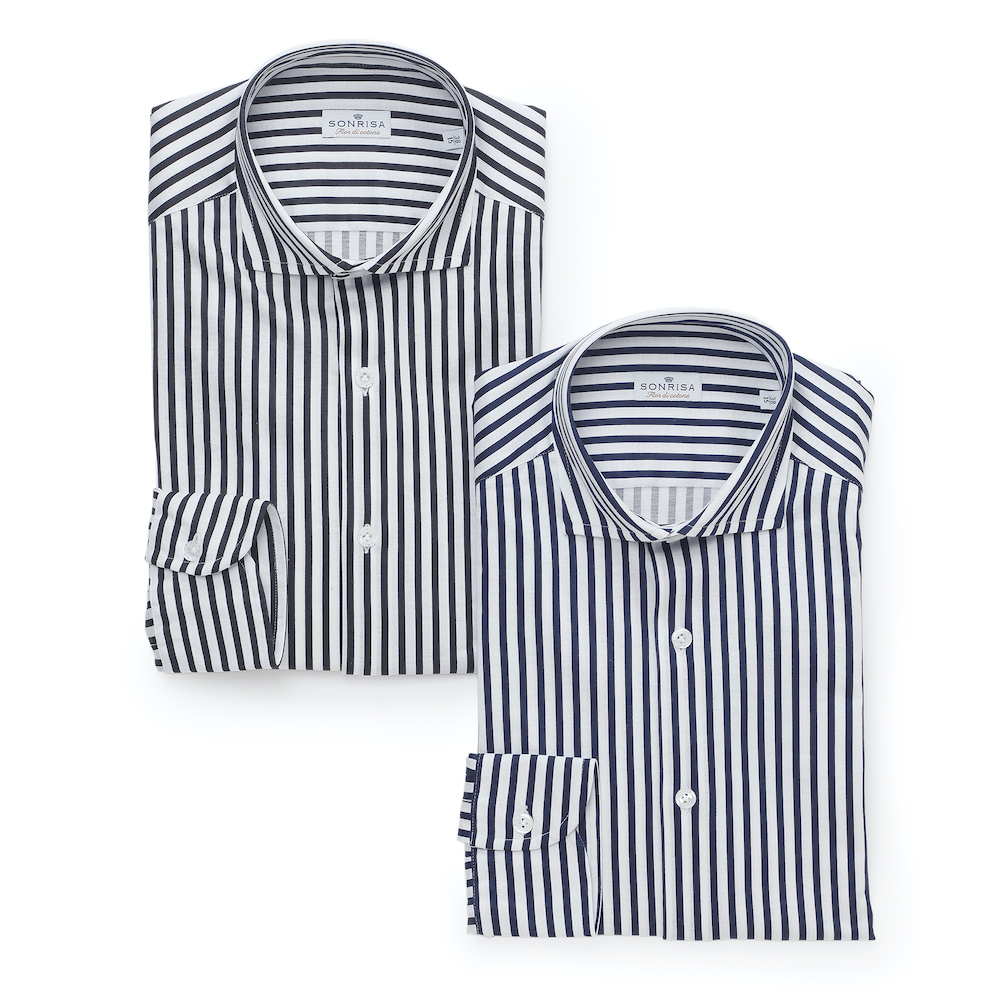 B.R.ONLINE - Style Web Magazine & Online Shop | ビー・アール・オンライン | ソンリーサ /  ストライプ ジャージー シャツ/JAPFJ15 J824