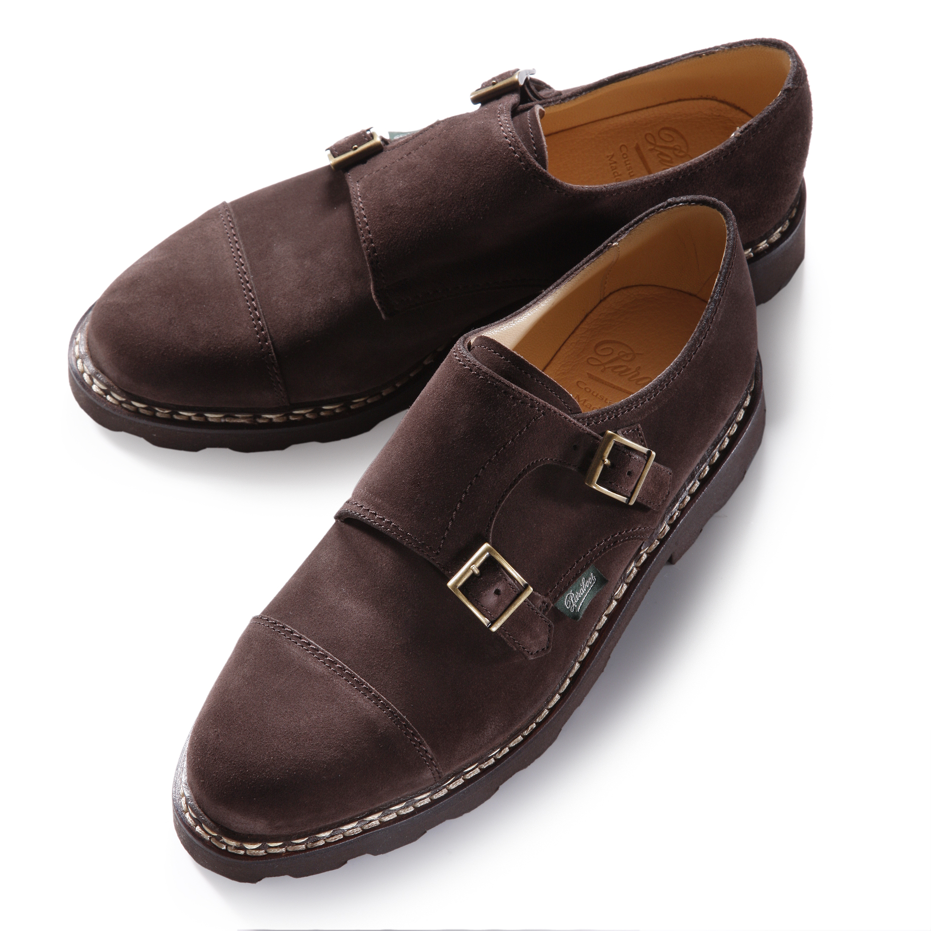 Paraboot William スウェード　UK6 ダブルモンクストラップ