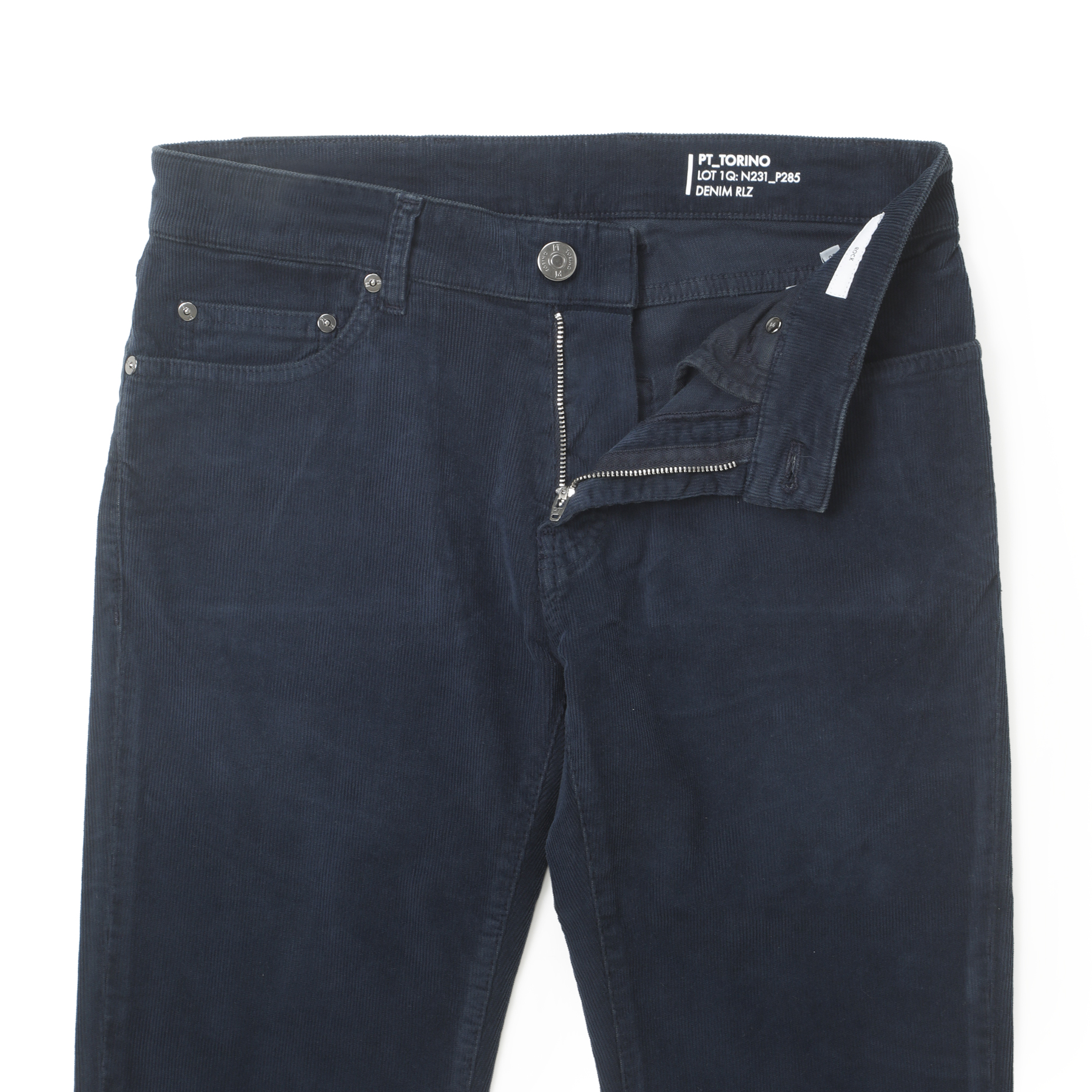 付属品なし【新品】ピーティートリノ デニム PT TORINO DENIM SWING コットン コーデュロイ 5ポケット パンツ ダークピーコック【サイズ33】【メンズ】