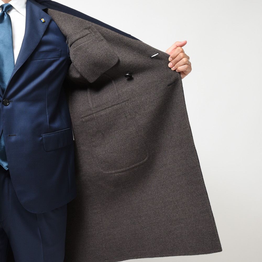 Belvest BEAMS F 別注 ダブル チェスター ポロ コート