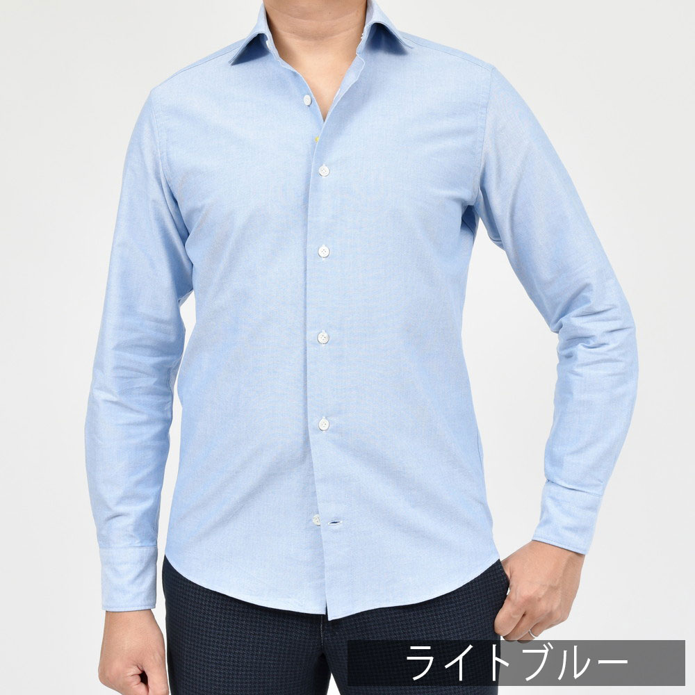 新品未使用】GIANNETTOカッタウェイ 長袖シャツ （GIANNETTO（ジャン 