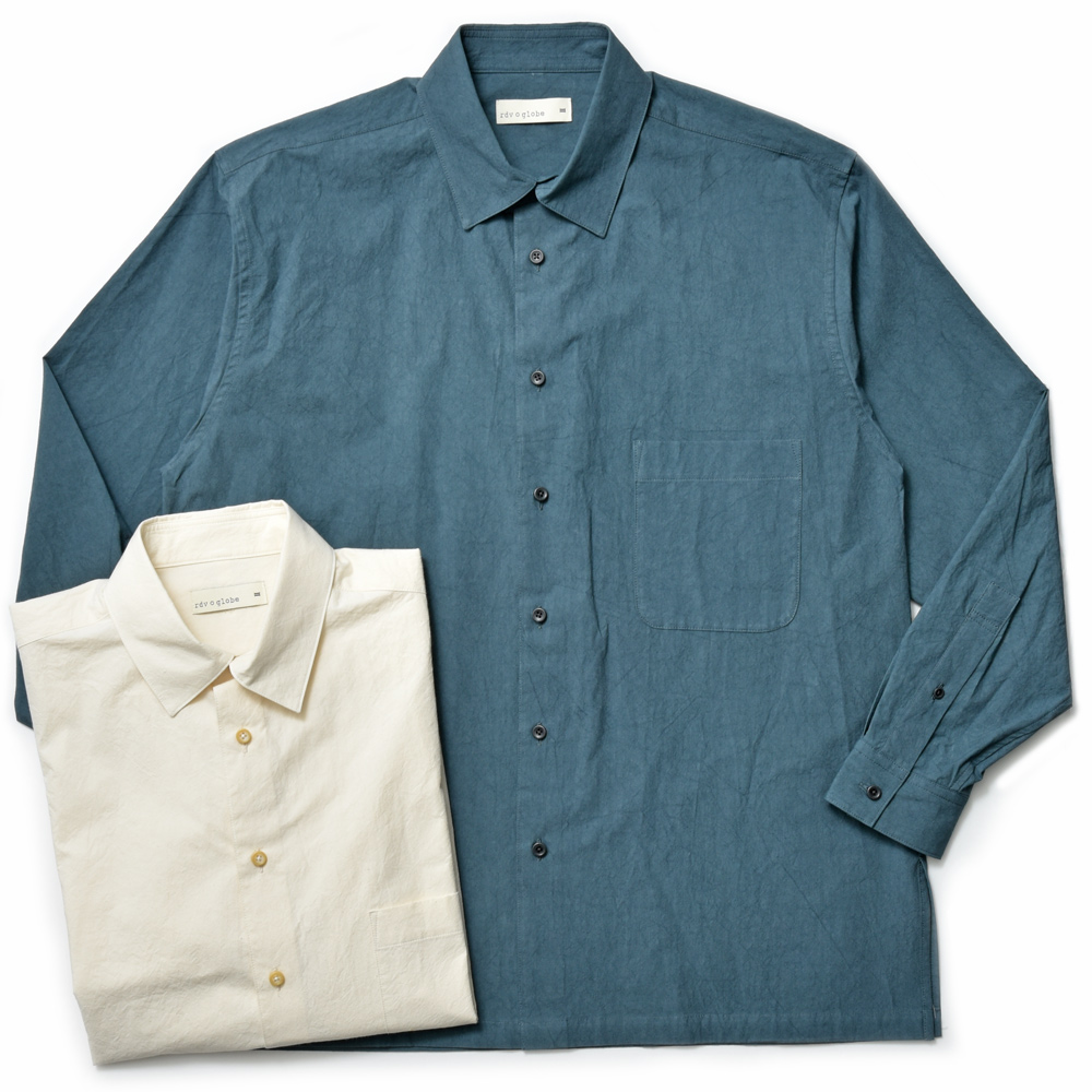 CHOYA URBAN STYLE カジュアルシャツ 半袖 開衿シャツ 開襟