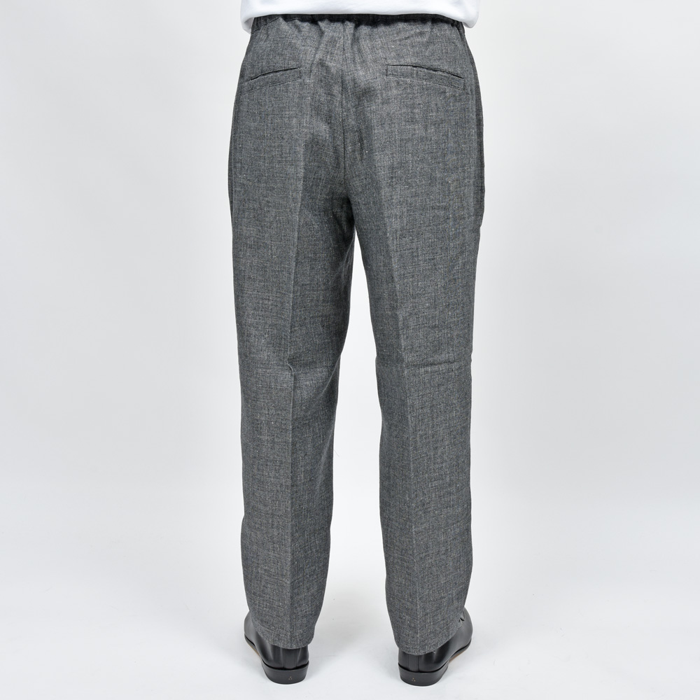 moncao（モンサオ）ウールリネン1Pシャーリングテーパードパンツ M021352 13051401172｜guji online shop（グジ  オンラインショップ）