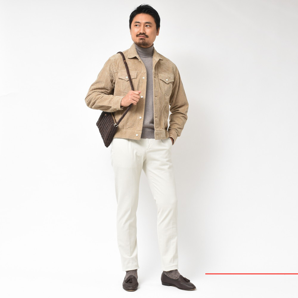 【美品】BAGUTTA バグッタ THE SHACKET コーデュロイ レッド