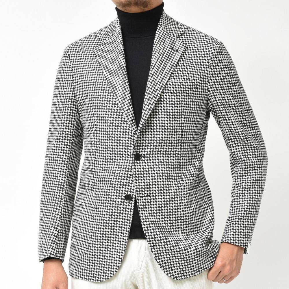 De Petrilo デペトリロ ハウンドトゥースウールジャケット-