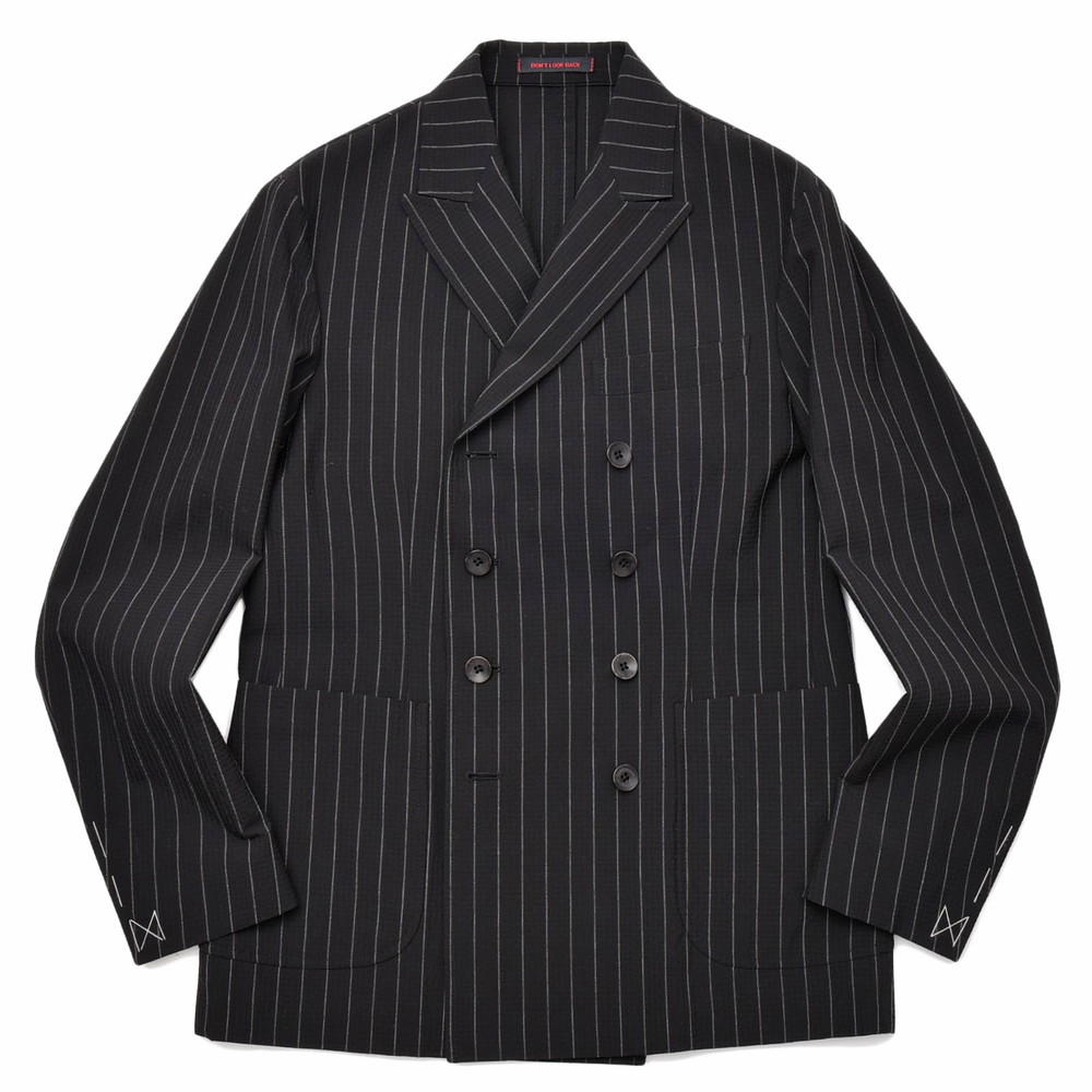 B.R.ONLINE - Style Web Magazine & Online Shop | ビー・アール・オンライン | THE GIGI(ザ ジジ )<br>ZIGGY ウールコットンストレッチシアサッカーチョークストライプ8Bダブルジャケット TM217 17001403039 B.R.ONLINE - Style Web Magazine & Online Shop | ビー・アール・オンライン | THE GIGI(ザ ジジ )<br>ZIGGY ウールコットンストレッチシアサッカーチョークストライプ8Bダブルジャケット TM217 17001403039