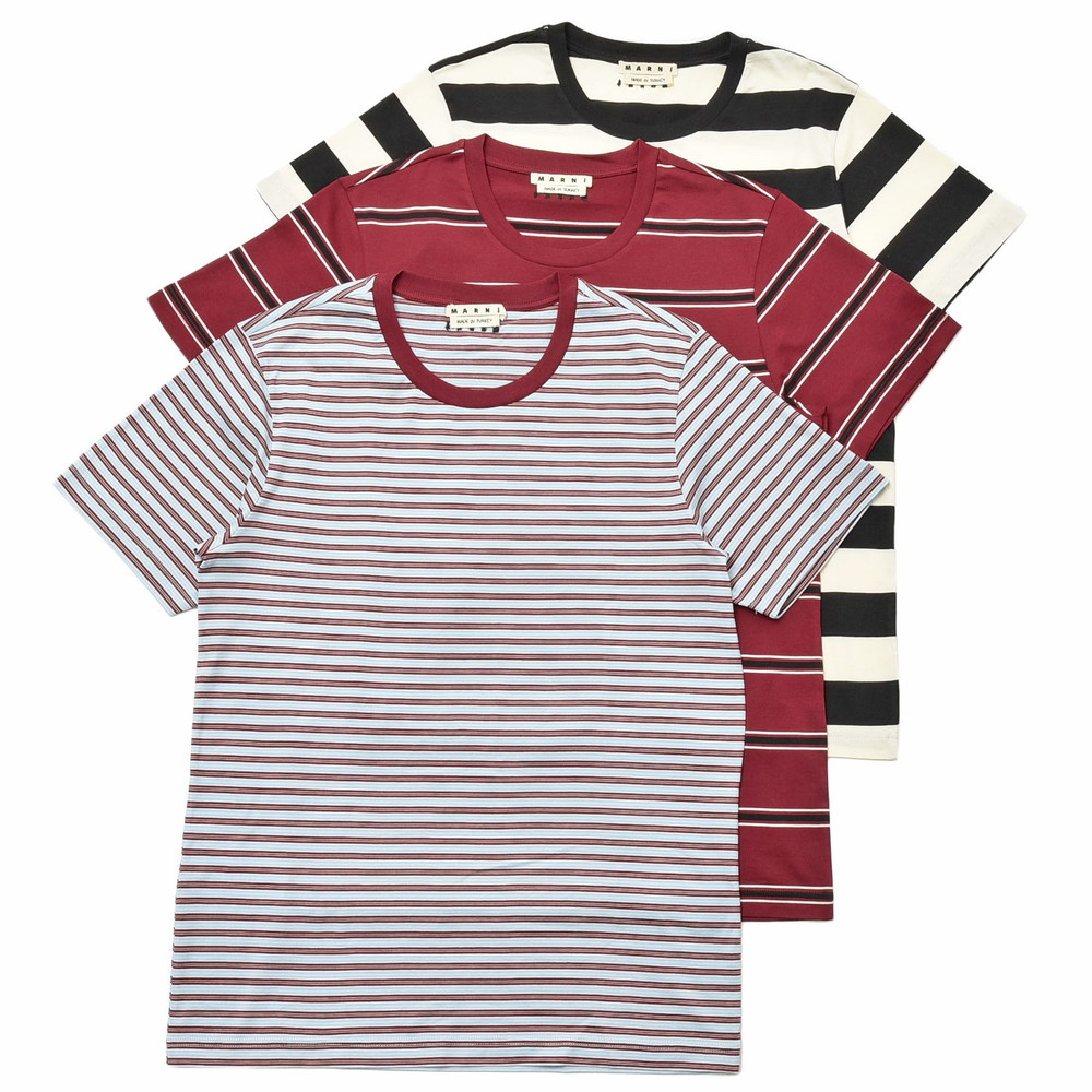 ★美品★ MARNI Tシャツ マルチボーダー パックT セット 56 22ss