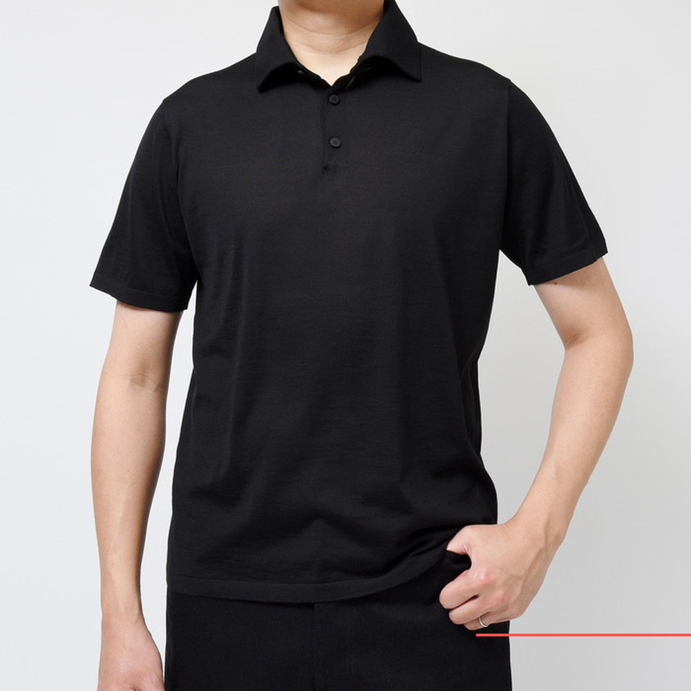 新品タグ付 MANRICO CASHMERE ウルトラライトカシミア L 黒 日本語版