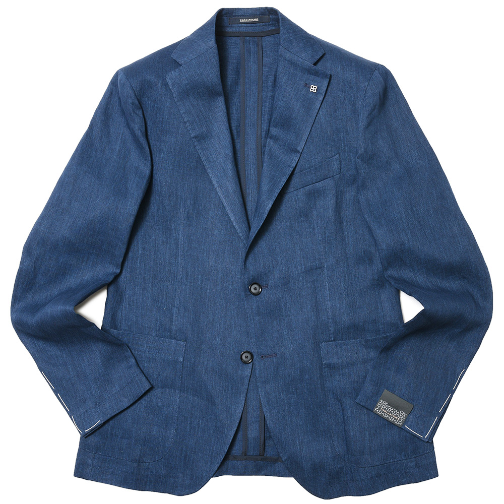 B.R.ONLINE - Style Web Magazine  Online Shop | ビー・アール・オンライン |  TAGLIATORE（タリアトーレ）<br>DAKARダカール デニムライクリネンソリッド2Bジャケット DAKAR/340008