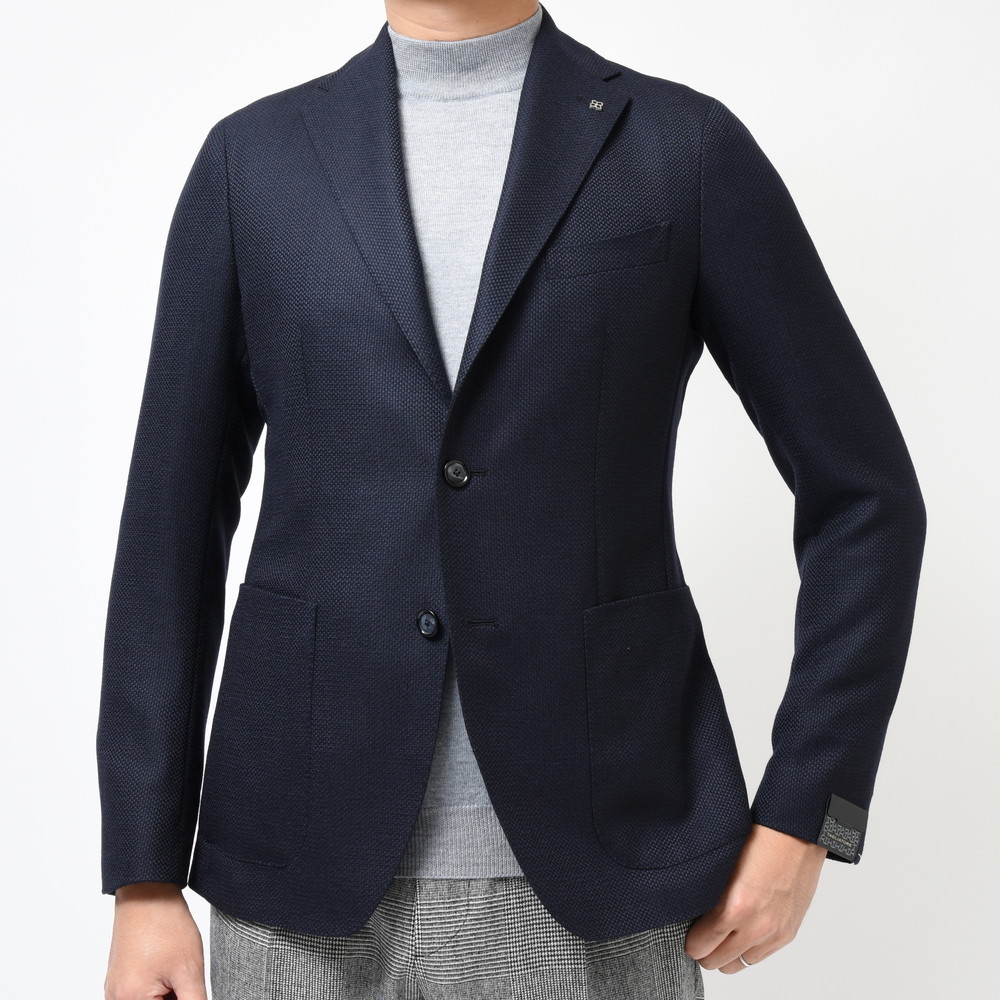 定価10,1万 タリアトーレ ジャケット モンテカルロ ホップサック NAVY