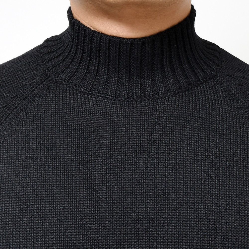 Style Web Magazine  Online Shop ビー・アール・オンライン ZANONE（ザノーネ ）<br>5ゲージウールソリッドモックネックニット SLIM FIT/812565/ZR229