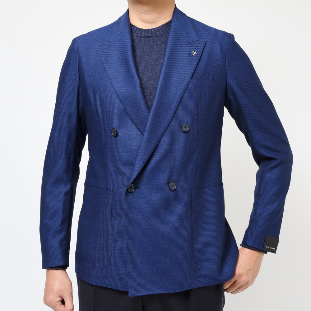 TAGLIATORE（タリアトーレ）GLENグレン SUPER110'sウールメッシュジャージソリッド4Bダブルジャケット  GLEN2DK/150100 17035002054｜guji online shop（グジ オンラインショップ）