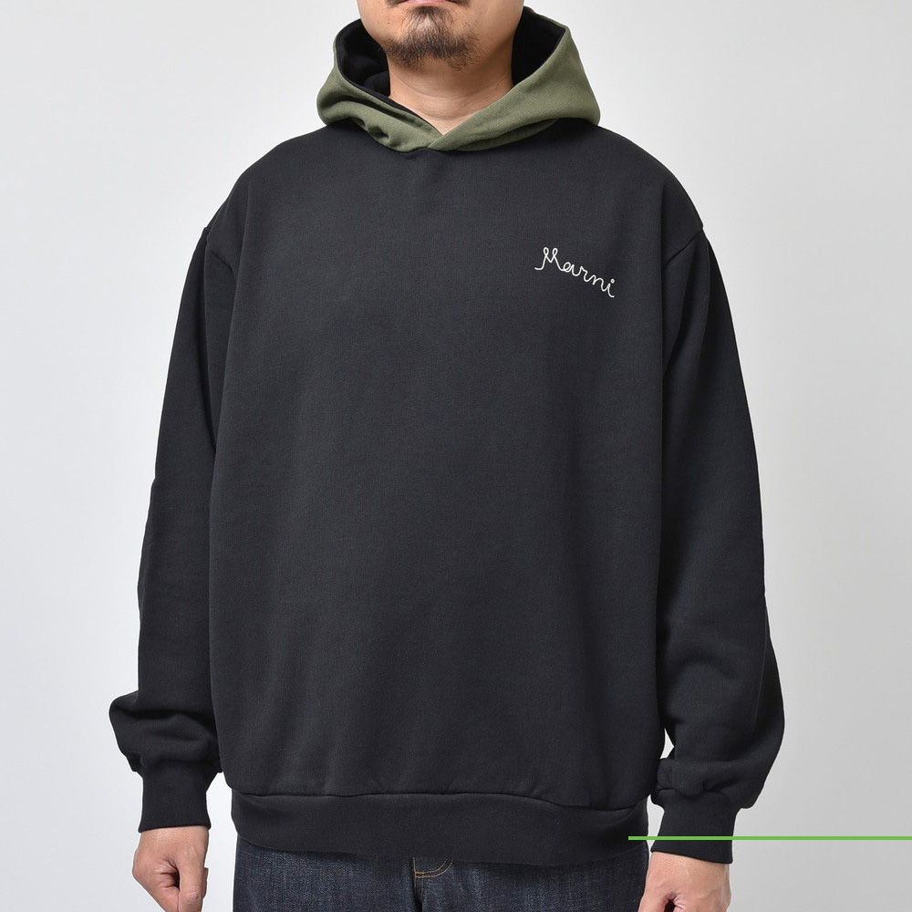 フラワーB ブルーグレイ マルニ marni ドローイング ペイント デニム