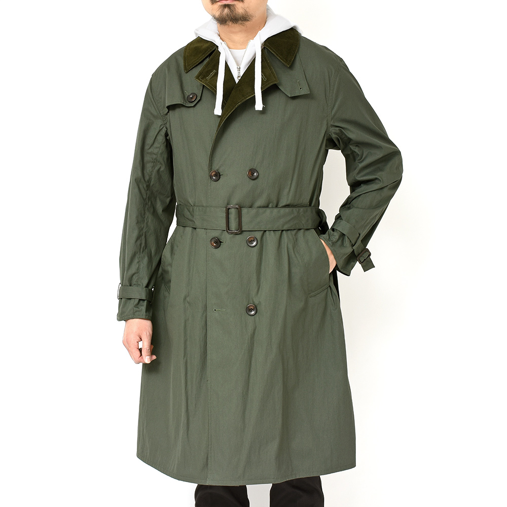 B.R.ONLINE - Style Web Magazine  Online Shop | ビー・アール・オンライン | Barbour(バブアー )<br>WHITLEY TRENCH COAT コットン ナイロン トレンチコート(SMB0082)