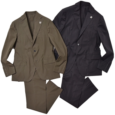 B.R.ONLINE - Style Web Magazine & Online Shop | ビー・アール・オンライン | LARDINI( ラルディーニ)<br>EASY WEAR コットン ジャージー パッカブル ノープリーツ シングル3Bスーツ(JM045AQ/EEEW5047) B.R.ONLINE - Style Web Magazine & Online Shop | ビー・アール・オンライン | LARDINI( ラルディーニ)<br>EASY WEAR コットン ジャージー パッカブル ノープリーツ シングル3Bスーツ(JM045AQ/EEEW5047)