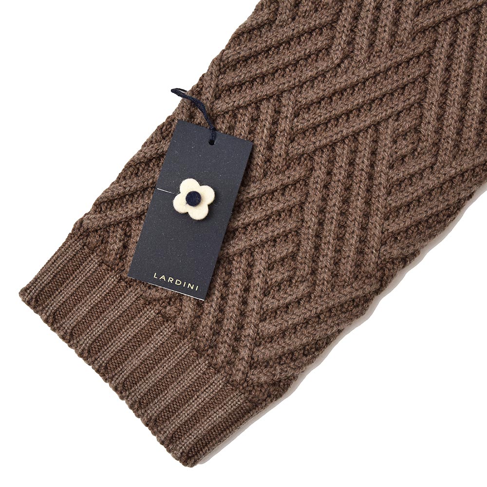 B.R.ONLINE - Style Web Magazine  Online Shop | ビー・アール・オンライン | LARDINI( ラルディーニ)<br>ウール ジャガード ニットガウン(JLLMML46/IE49015)