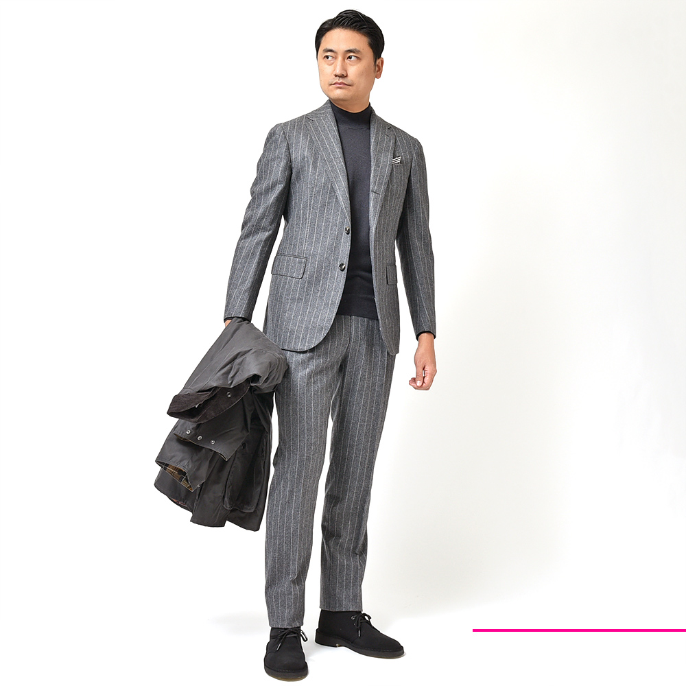 Stile Latino◇スーツ/--/ウール/NVY/ストライプ - labaleinemarseille.com