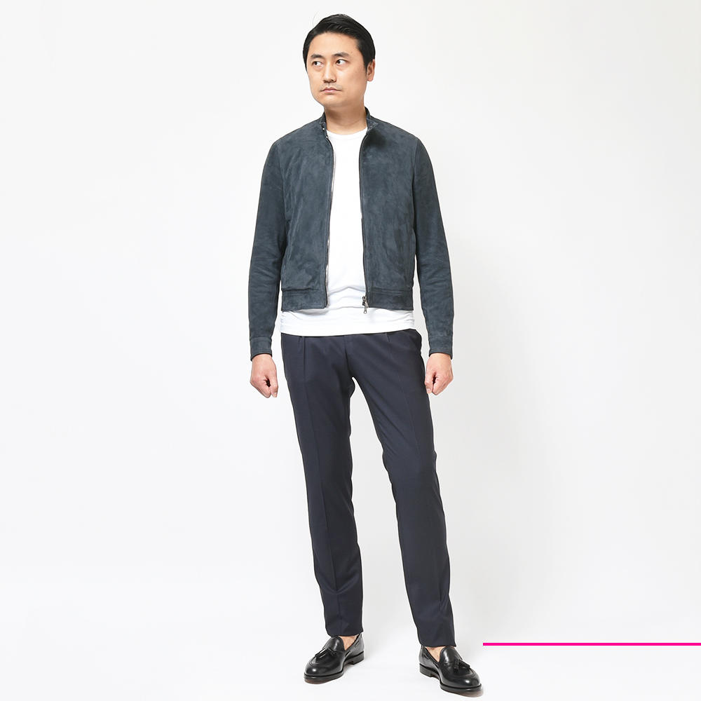 B.R.ONLINE - Style Web Magazine & Online Shop | ビー・アール・オンライン | EMMETI エンメティ<br>JURI ユリ ゴート スエード シングルライダース ジャケット B.R.ONLINE - Style Web Magazine & Online Shop | ビー・アール・オンライン | EMMETI エンメティ<br>JURI ユリ ゴート スエード シングルライダース ジャケット