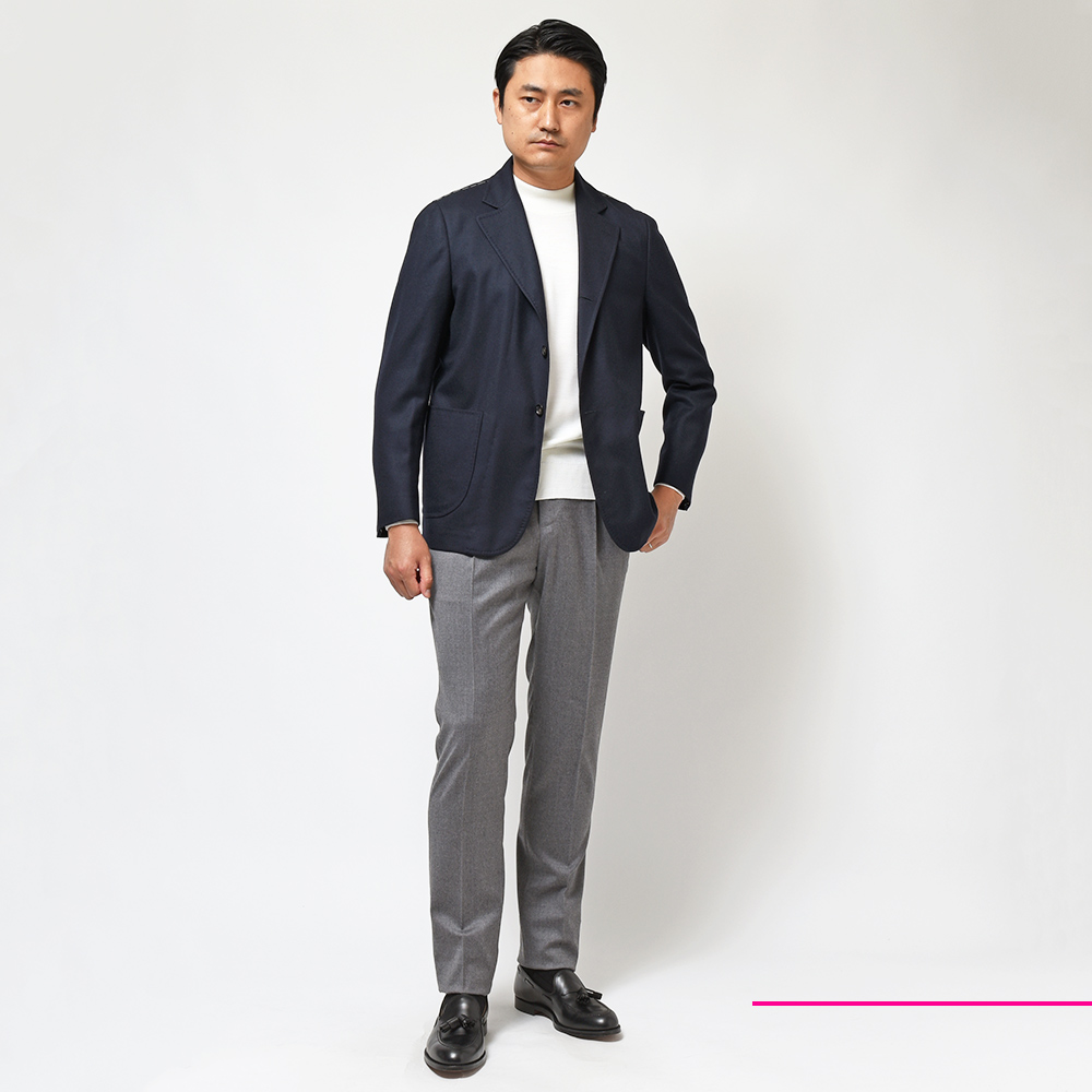 PT TORINO（ピーティートリノ）｜【SALE】PT TORINO（ピーティー トリノ）ヴァージンウール ストレッチ Super120'S  ライトフランネル 1プリーツ パンツ GENTLEMAN FIT 33032006081