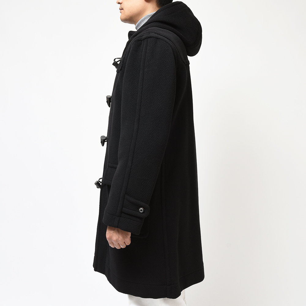 インバーティア invertere ダッフルコート 38 ブラウン ヘリンボーン