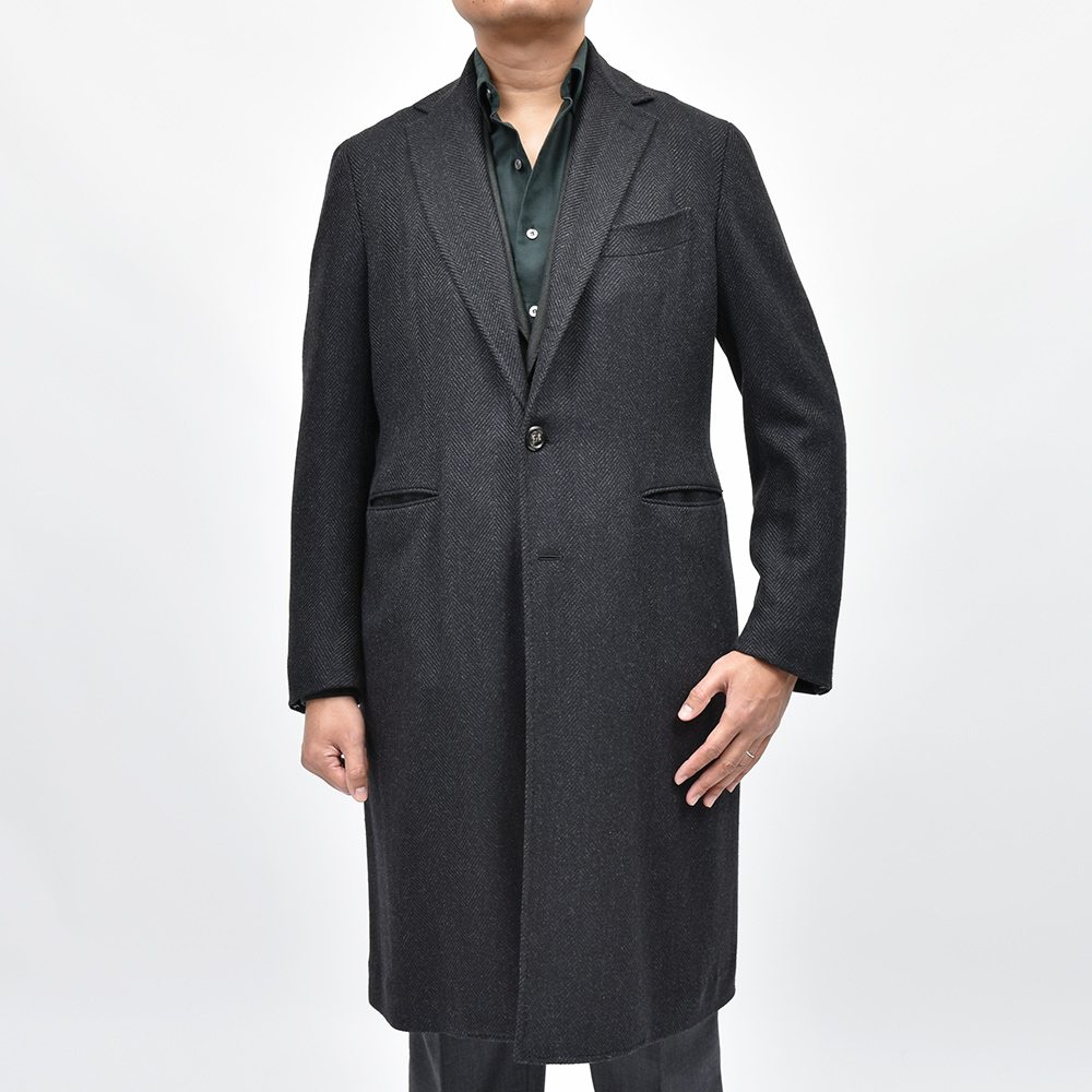 B.R.ONLINE - Style Web Magazine & Online Shop | ビー・アール・オンライン | STILE LATINO スティレ ラティーノ<br>EOLO ヴァージンウール カシミヤ ヘリンボーン シングル3Bチェスターコート B.R.ONLINE - Style Web Magazine & Online Shop | ビー・アール・オンライン | STILE LATINO スティレ ラティーノ<br>EOLO ヴァージンウール カシミヤ ヘリンボーン シングル3Bチェスターコート