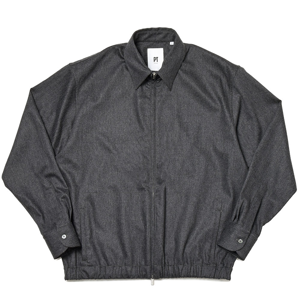 B.R.ONLINE - Style Web Magazine & Online Shop | ビー・アール・オンライン | PT TORINO ピーティー トリノ<br>ヴァージンウール ストレッチ ライトフランネル ジップアップ シャツブルゾン B.R.ONLINE - Style Web Magazine & Online Shop | ビー・アール・オンライン | PT TORINO ピーティー トリノ<br>ヴァージンウール ストレッチ ライトフランネル ジップアップ シャツブルゾン