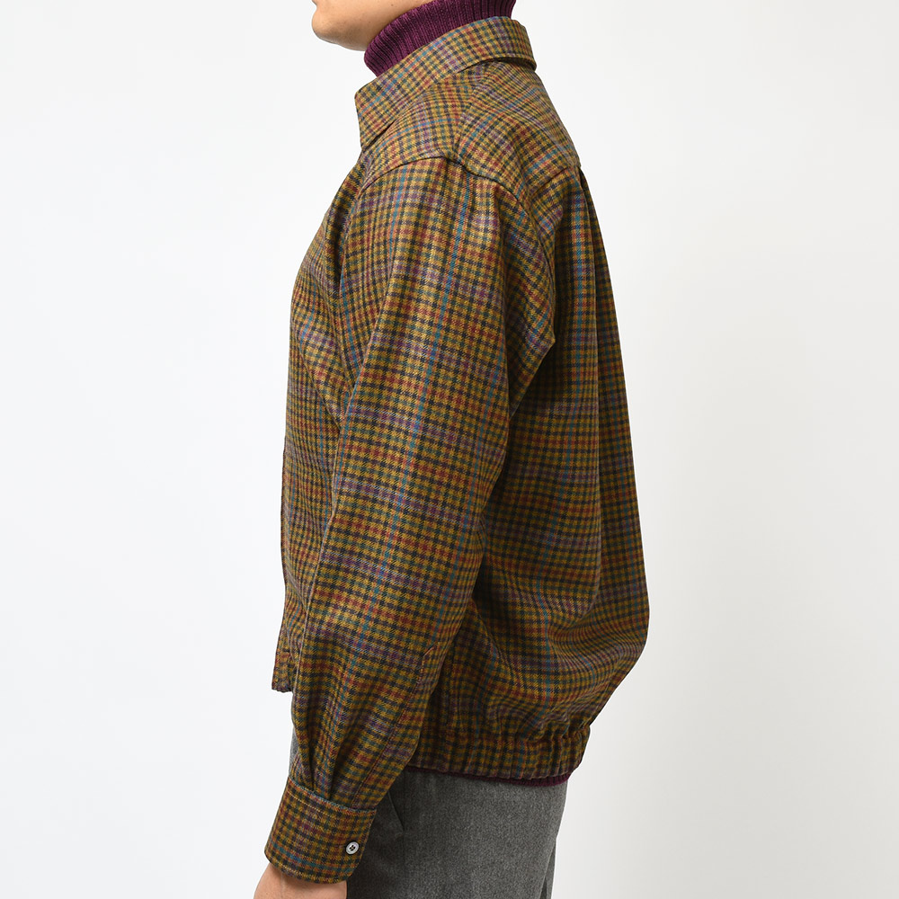 B.R.ONLINE - Style Web Magazine & Online Shop | ビー・アール・オンライン | PT TORINO ピーティー トリノ<br>ヴァージンウール ガンクラブチェック ジップアップ シャツブルゾン B.R.ONLINE - Style Web Magazine & Online Shop | ビー・アール・オンライン | PT TORINO ピーティー トリノ<br>ヴァージンウール ガンクラブチェック ジップアップ シャツブルゾン