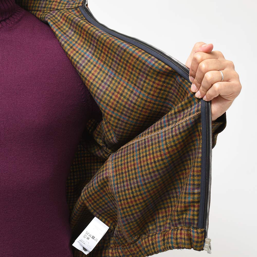 B.R.ONLINE - Style Web Magazine & Online Shop | ビー・アール・オンライン | PT TORINO ピーティー トリノ<br>ヴァージンウール ガンクラブチェック ジップアップ シャツブルゾン B.R.ONLINE - Style Web Magazine & Online Shop | ビー・アール・オンライン | PT TORINO ピーティー トリノ<br>ヴァージンウール ガンクラブチェック ジップアップ シャツブルゾン