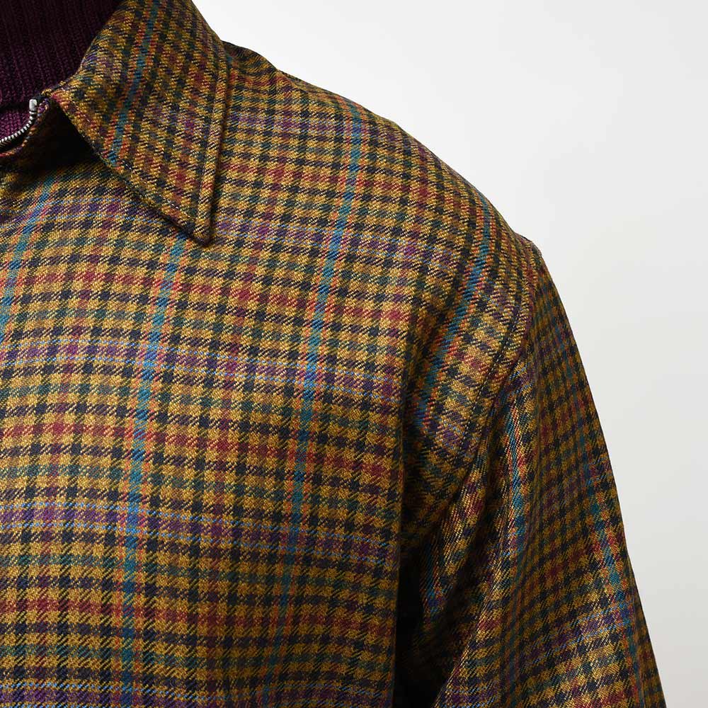 B.R.ONLINE - Style Web Magazine & Online Shop | ビー・アール・オンライン | PT TORINO ピーティー トリノ<br>ヴァージンウール ガンクラブチェック ジップアップ シャツブルゾン B.R.ONLINE - Style Web Magazine & Online Shop | ビー・アール・オンライン | PT TORINO ピーティー トリノ<br>ヴァージンウール ガンクラブチェック ジップアップ シャツブルゾン