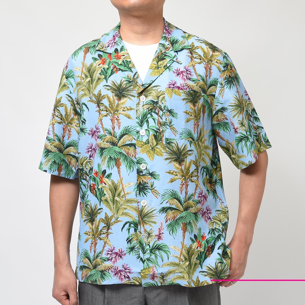 【新品・未使用】PT TORINO（ピーティー トリノ）ボタニカルプリントシャツ