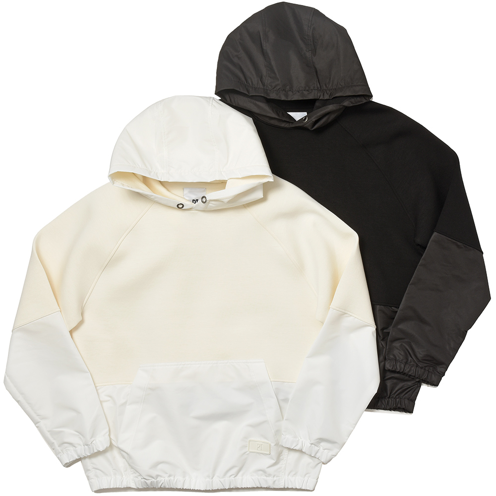 B.R.ONLINE - Style Web Magazine & Online Shop | ビー・アール・オンライン | PT TORINO ピーティー トリノ<br>ジャージー×ナイロン ハイブリッド プルオーバー パーカー B.R.ONLINE - Style Web Magazine & Online Shop | ビー・アール・オンライン | PT TORINO ピーティー トリノ<br>ジャージー×ナイロン ハイブリッド プルオーバー パーカー
