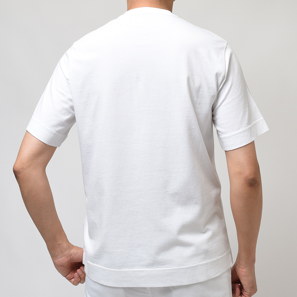 【新品】チルコロ1901 CIRCOLO 1901 コットン 半袖 ヘンリーネック Ｔシャツ グレー【サイズXS】【メンズ】