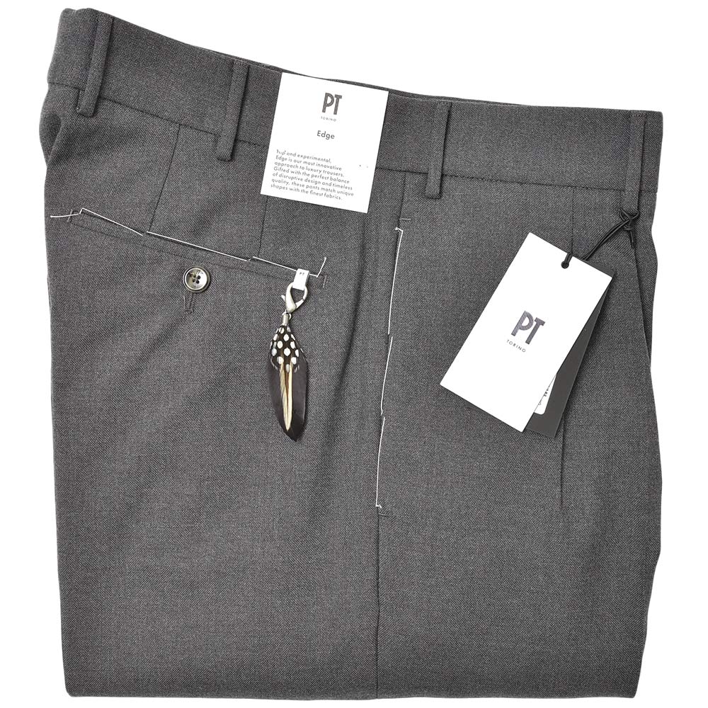 PT01 - 【美品】ピーティートリノ 2p TREDICI ワイドパンツ 茶