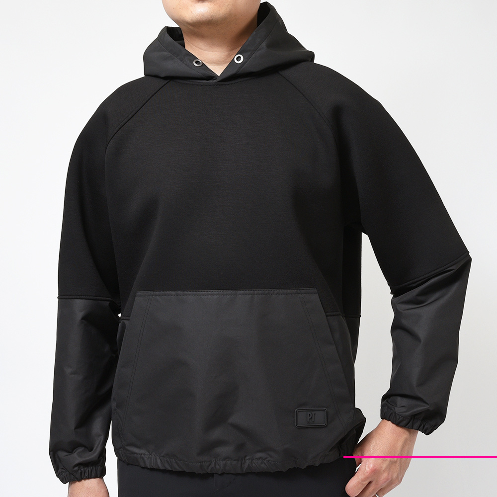 B.R.ONLINE - Style Web Magazine & Online Shop | ビー・アール・オンライン | PT TORINO ピーティー トリノ<br>ジャージー×ナイロン ハイブリッド プルオーバー フーデットパーカー B.R.ONLINE - Style Web Magazine & Online Shop | ビー・アール・オンライン | PT TORINO ピーティー トリノ<br>ジャージー×ナイロン ハイブリッド プルオーバー フーデットパーカー