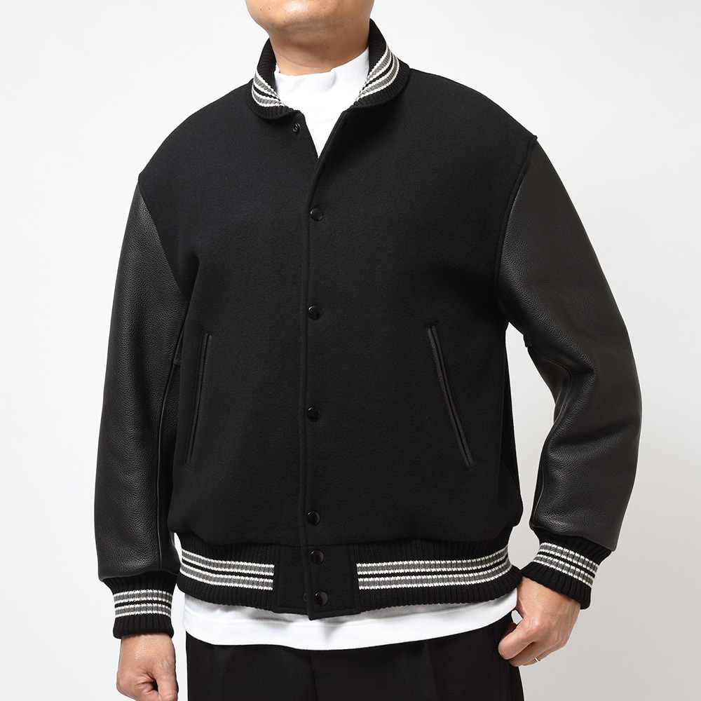 B.R.ONLINE - Style Web Magazine & Online Shop | ビー・アール・オンライン | SCYE BASICS サイベーシック<br>vainlarchive プリマロフト militaryコート<br>Super140 ウール メルトン×シュリンクレザー 中綿 袖レザースタジャン バーシティジャケット B.R.ONLINE - Style Web Magazine & Online Shop | ビー・アール・オンライン | SCYE BASICS サイベーシック<br>ジャケット・アウター THE NORTH FACE ACONCAGUA 3 JACKE<br>Super140 ウール メルトン×シュリンクレザー 中綿 袖レザースタジャン バーシティジャケット