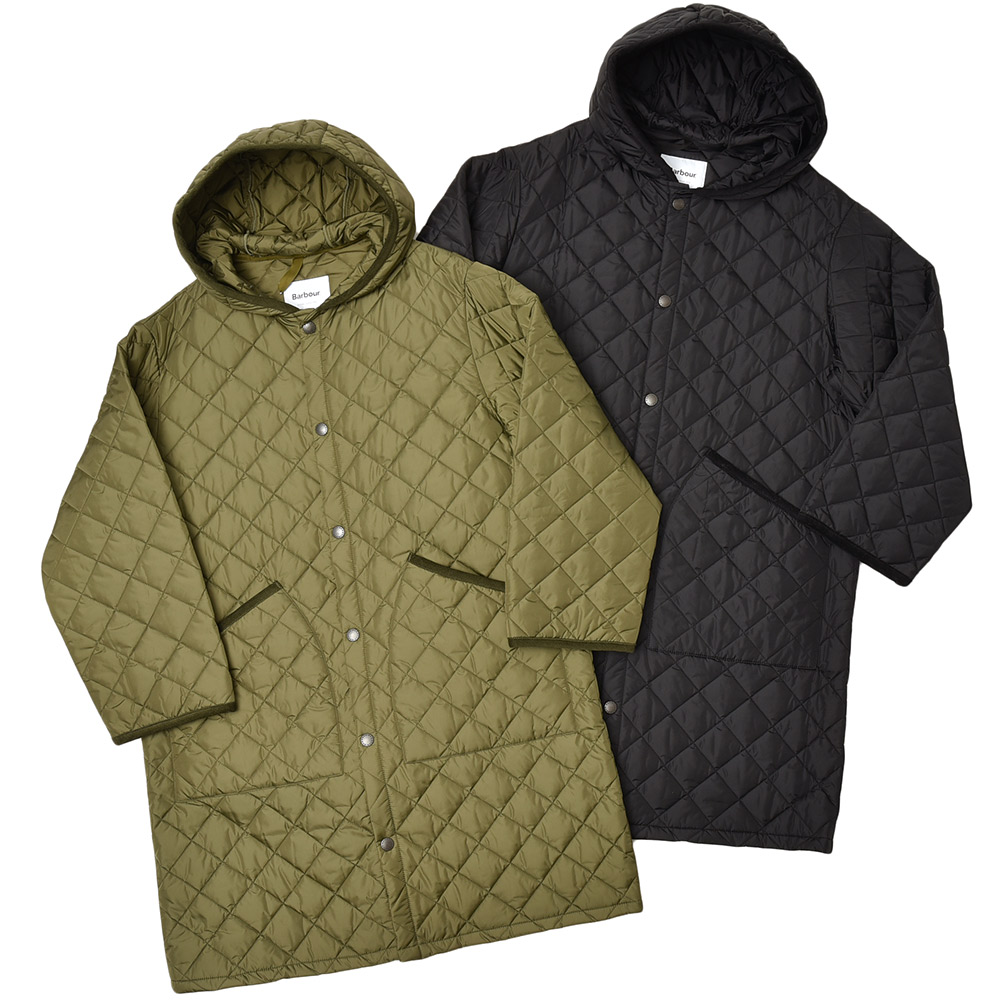 Barbour バブアー　フーデットリッズデールオーバーサイズキルティングコート