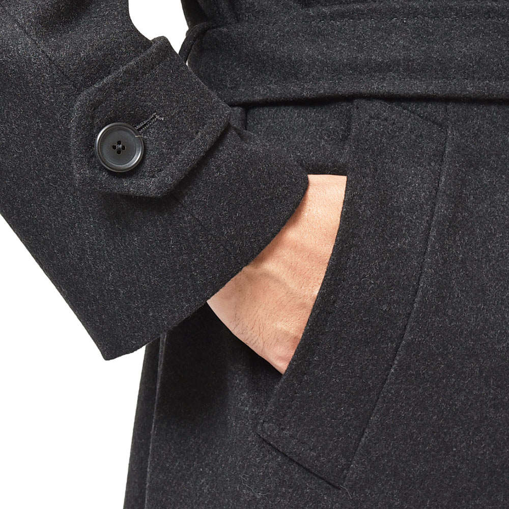 B.R.ONLINE - Style Web Magazine  Online Shop | ビー・アール・オンライン | TITO  ALLEGRETTO ティト アレグレット<br>ヴァージンウール カシミヤ メランジ ベルテッド ラグランスリーブ ダブル6Bコート