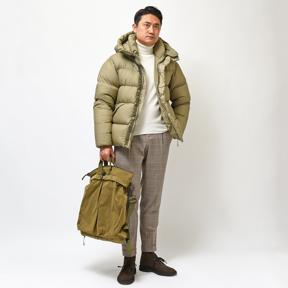 Ten-c テンシー key anorak フーデットダウンジャケット