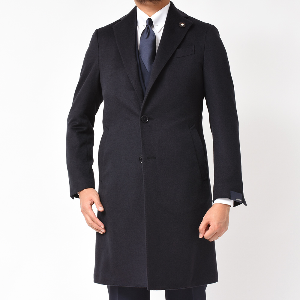 LARDINI（ ラルディーニ） カシミヤ フランネル メランジ シングル