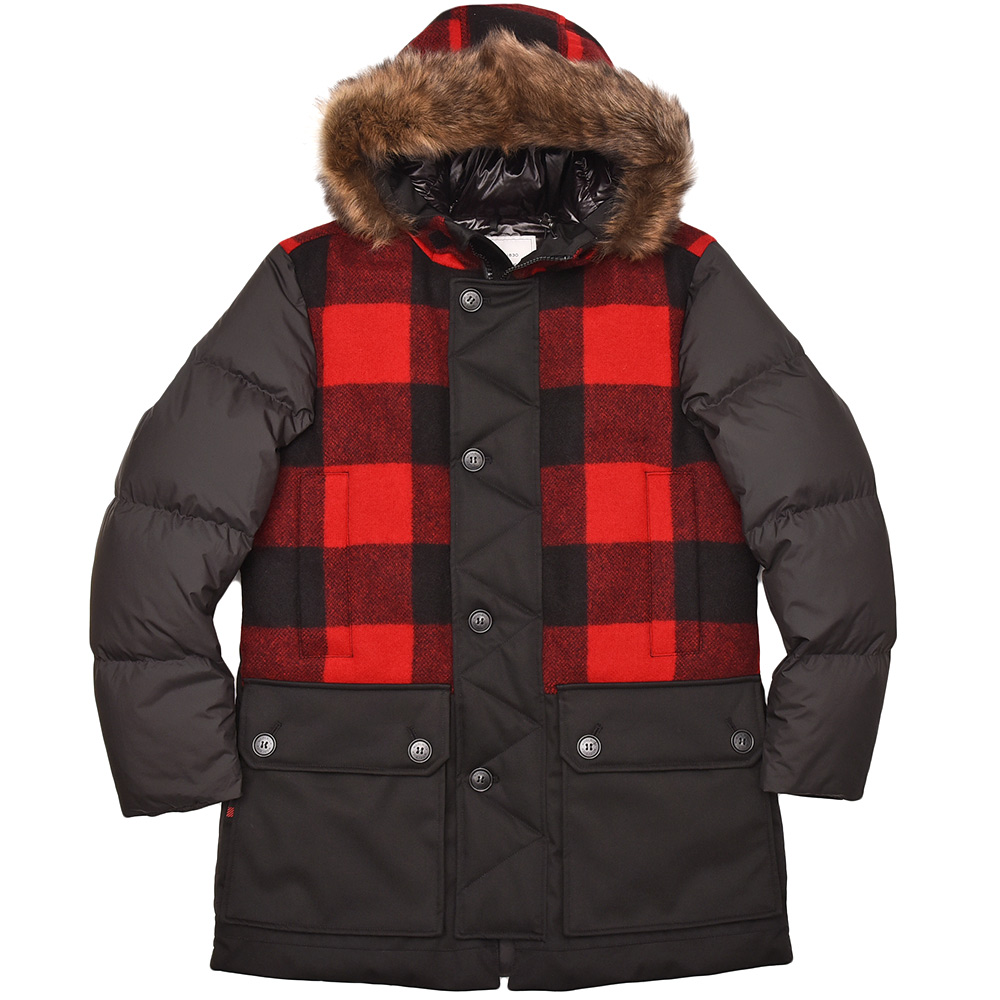 WOOLRICH チェックウールブルゾン