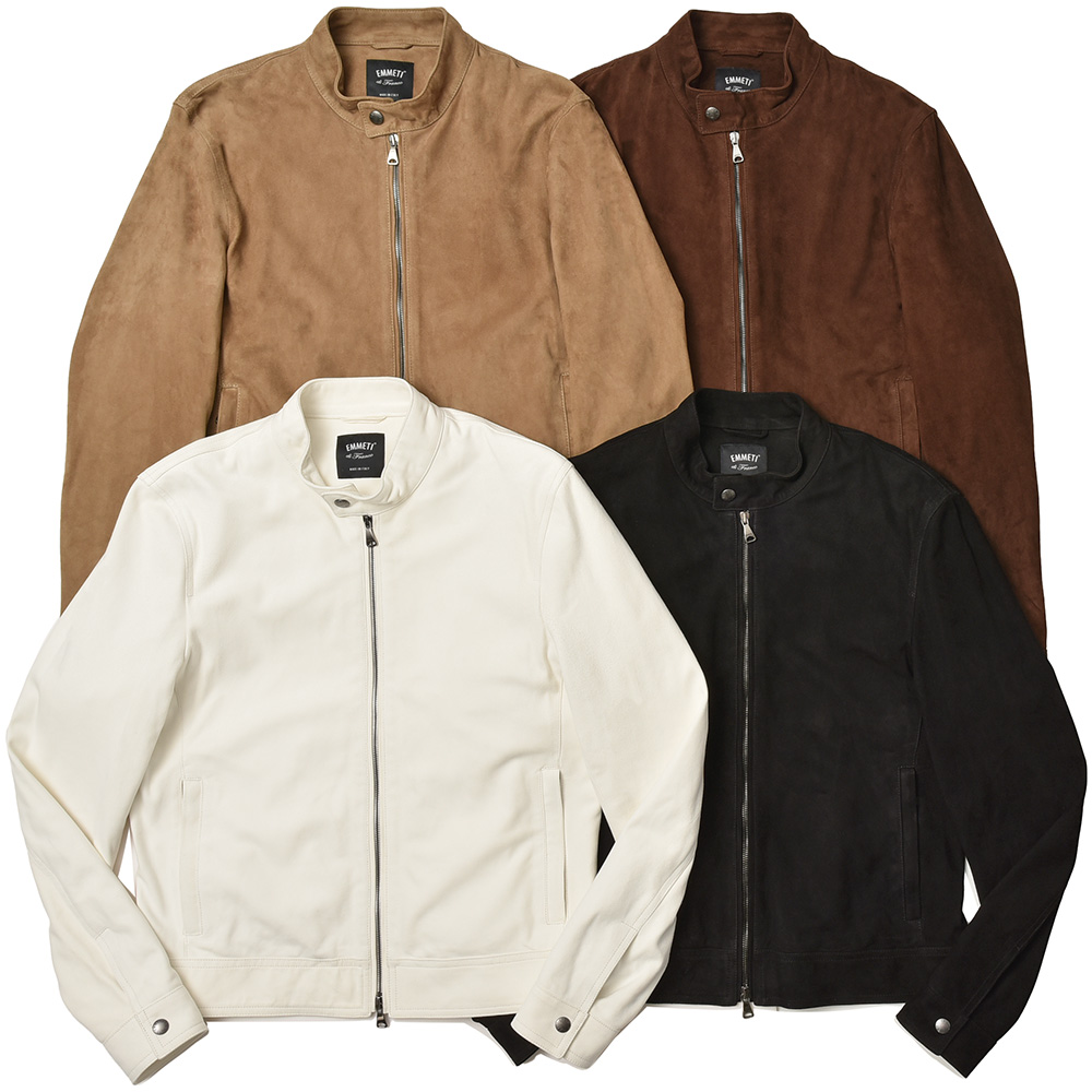 B.R.ONLINE - Style Web Magazine & Online Shop | ビー・アール・オンライン | EMMETI エンメティ <br>JURI ユリ ゴート スエード シングルライダース ジャケット B.R.ONLINE - Style Web Magazine & Online Shop | ビー・アール・オンライン | EMMETI エンメティ <br>JURI ユリ ゴート スエード シングルライダース ジャケット