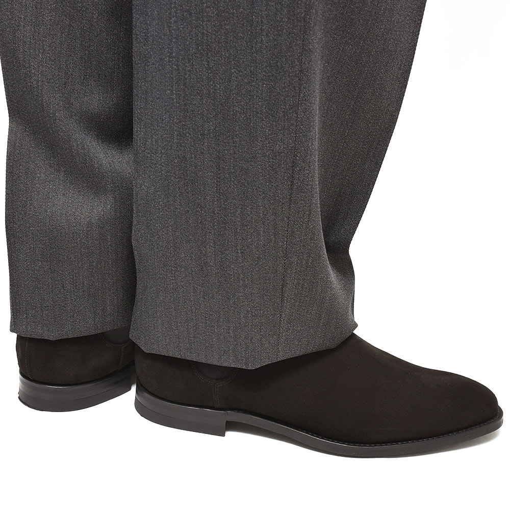 限定タイムセール CROCKETT JONES クロケット ジョーンズ チェルシー8 CHELSEA8 サイドゴア ブーツ ショート丈 シティソール  スエード 341E BLACK ブラック fucoa.cl