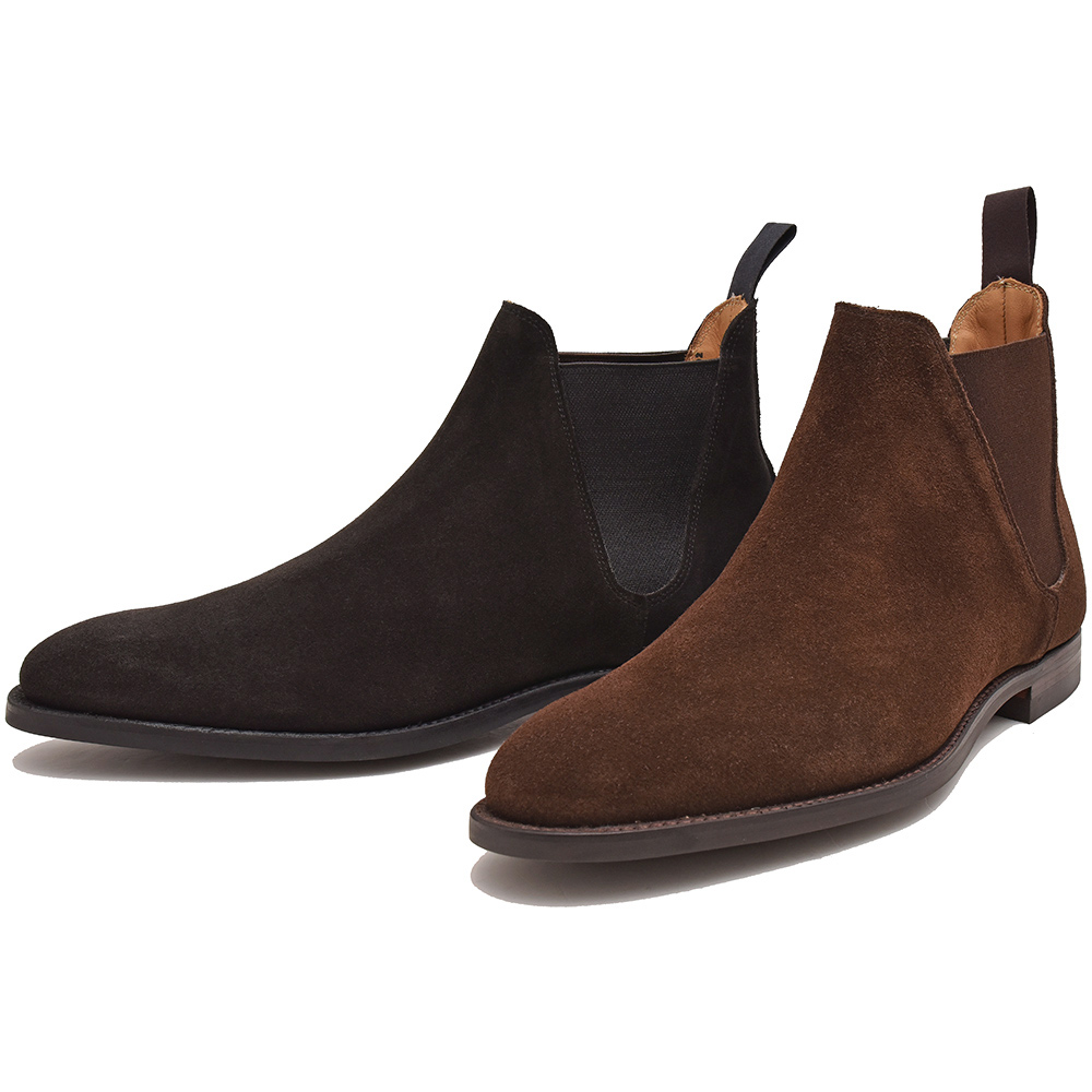 B.R.ONLINE - Style Web Magazine  Online Shop | ビー・アール・オンライン |  Crockett＆Jones（クロケットアンドジョーンズ）<br>CHELSEA8 スエード サイドゴアブーツ